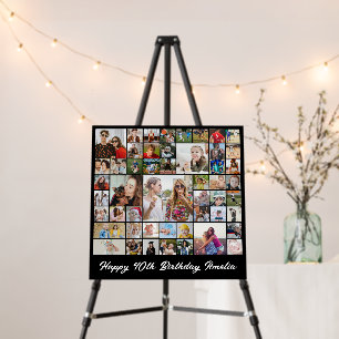 Photo Collage 50 Pictures 12x12 18x18 24x24 Square Foam Board