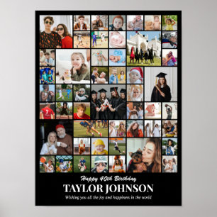 Photo Collage 50 Pictures 12x16 18x24 24x32 30x40 Poster
