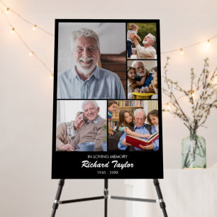 Photo Collage 5 Pictures 12x18 20x30 24x36 Black Foam Board