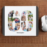 Photo Collage 60th Birthday Number 60 Personalized Mouse Pad<br><div class="desc">Create your own personalized mouse pad for a unique 60th birthday gift. The number 60 photo collage is on a white background with smart charcoal grey borders. The design includes up to 15 different photographs - in different shapes and sizes - to give you the plenty of flexibility in placing...</div>