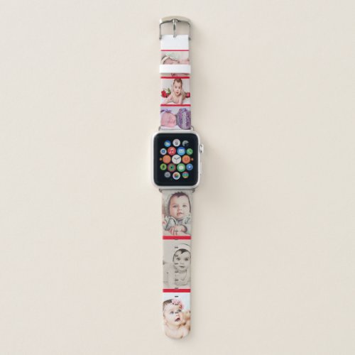 Photo Collage 6 Photo Template Personalized Apple  Apple Watch Band