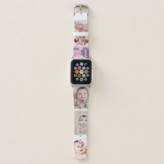 Photo Collage 6 Photo Template Personalized Apple Watch Band