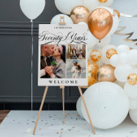 Photo Collage 70th Wedding Anniversary Welcome