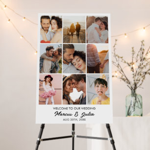 Photo Collage 9 Pictures 12x18 20x30 24x36 White Foam Board