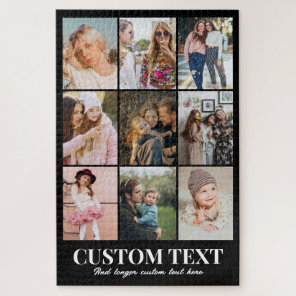 Photo Collage 9 Pictures 20x30 Couple Family BFF Jigsaw Puzzle