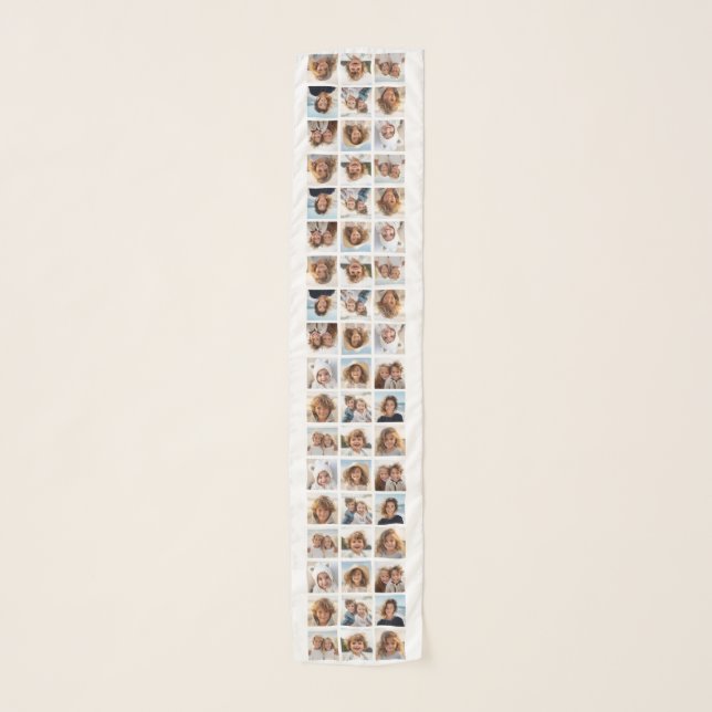 Photo Collage - 9 Pictures in a Grid - White Scarf (Front)