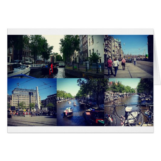 Photo collage Amsterdam 1 Cards (Front Horizontal)