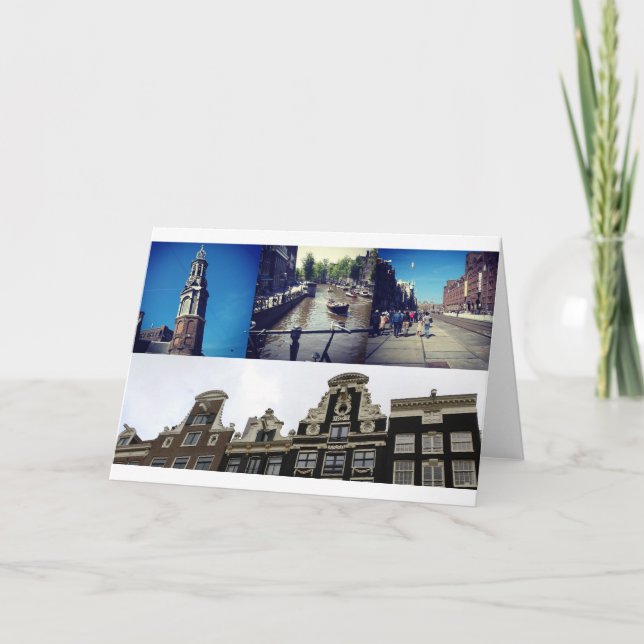 Photo collage Amsterdam 2 Card (Front)