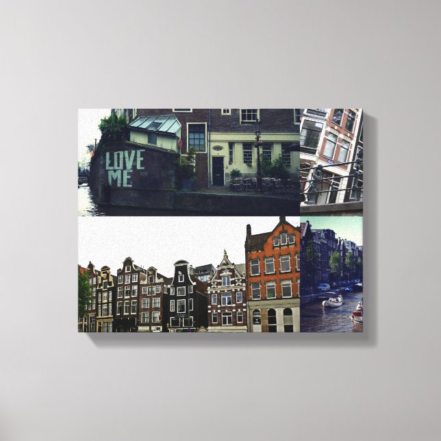 Photo collage Amsterdam 3 Canvas Print (Front)