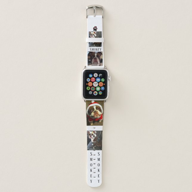 Photo Collage Animal, Dog or Cat Watch Band (Front)