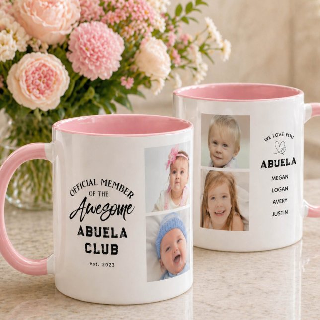 Photo Collage Awesome ABUELA Mug (Creator Uploaded)