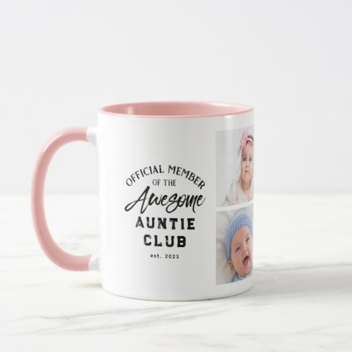 Photo Collage Awesome AUNTIE Mug