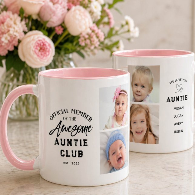 Photo Collage Awesome AUNTIE Mug (Creator Uploaded)