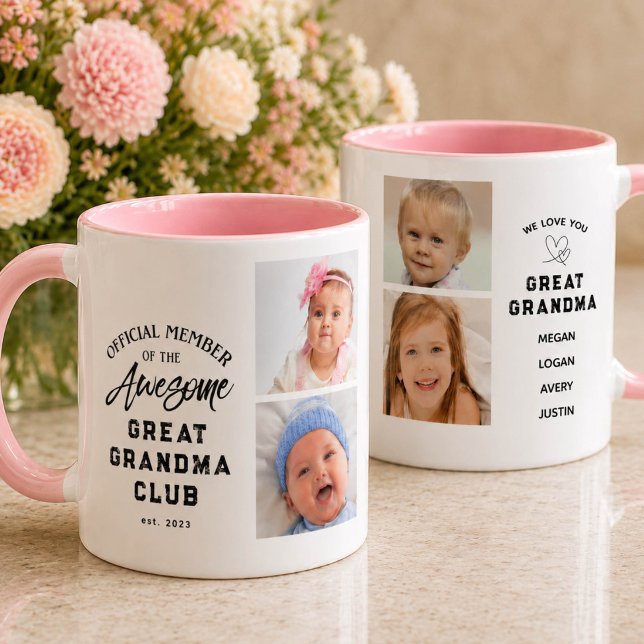 Photo Collage Awesome Great Grandma Mug (Creator Uploaded)