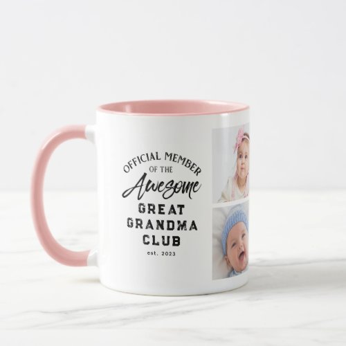 Photo Collage Awesome Great Grandma Mug