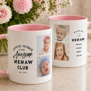 Photo Collage Awesome MEMAW Mug
