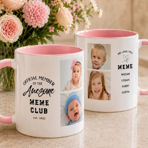 Photo Collage Awesome MEME Mug