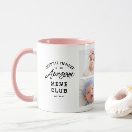 Photo Collage Awesome MEME Mug