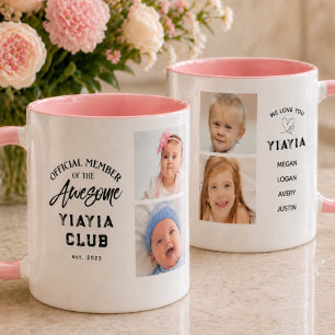 Photo Collage Awesome YIAYIA Mug