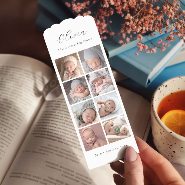 Photo Collage Baby Memory Gift Bookmarks (Creator Uploaded)