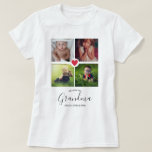 Photo Collage Best Grandma Personalized Custom T-Shirt<br><div class="desc">Photo Collage Best Grandma Personalized Custom</div>