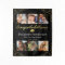 Photo Collage Black Gold Graduation Backdrop
