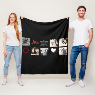 Photo Collage Blanket - Love/Wedding/Anniversary
