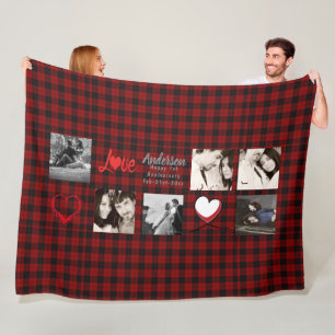 Photo Collage Blanket - Love/Wedding/Anniversary