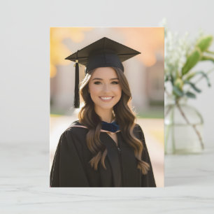 Photo Collage Card Insert for Vellum Graduation