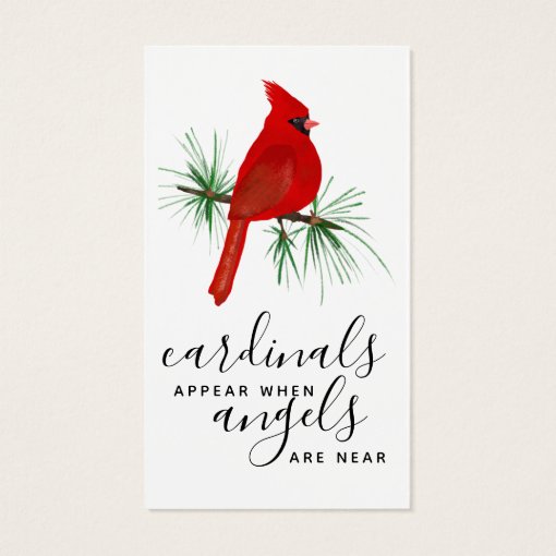 Photo Collage Cardinal Memorial Card | Zazzle