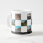Photo Collage Checker New Zealand Summer Coast Giant Coffee Mug