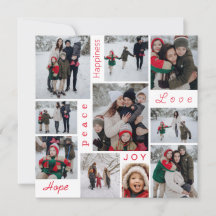 Photo Collage Christmas Card