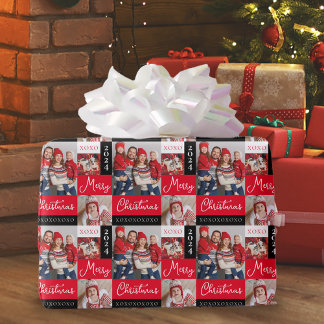 Photo Collage Christmas wrapping paper