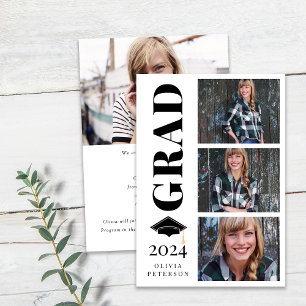 Photo Collage Class of 2024 Graduation Announcement