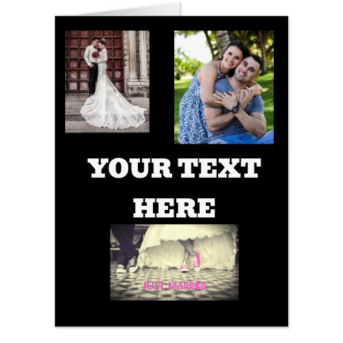 PHOTO COLLAGE CUSTOM BIG BIGGEST GREETING CARD