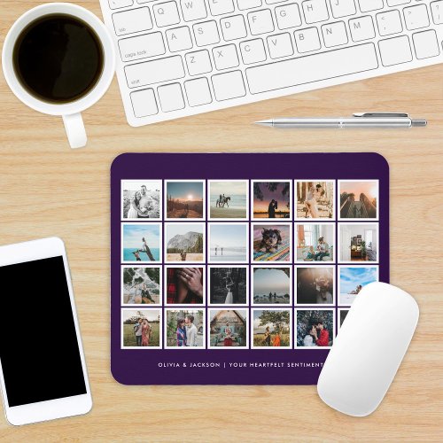 Photo Collage Custom Color Mouse Pad