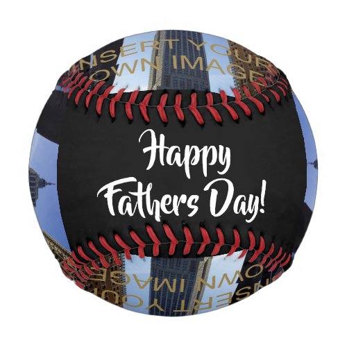 Photo Collage Custom Happy Fathers Day Baseball