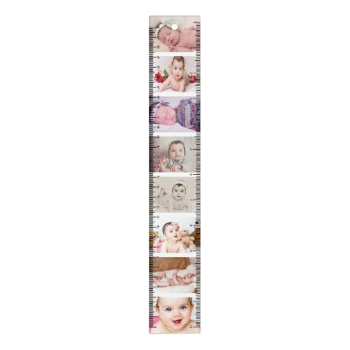 Photo Collage custom personalized 8 Photo Ruler