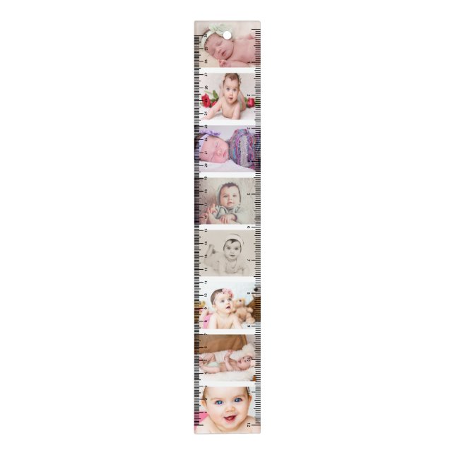 Photo Collage custom personalized 8 Photo Ruler (Vertical)