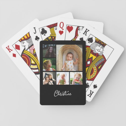 Photo collage Custom Script name  Poker Cards