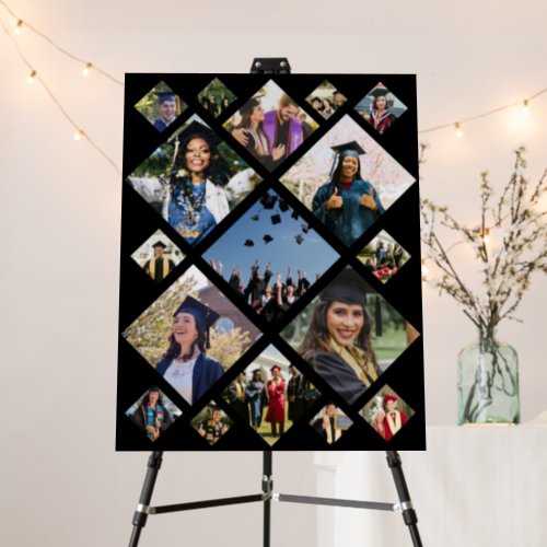 Photo Collage Diagonal Template w 17 images Foam Board