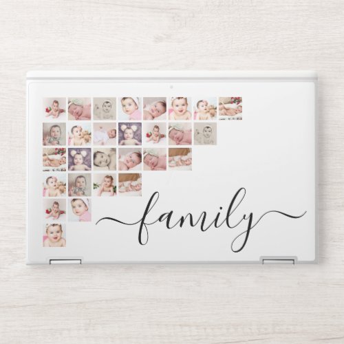 Photo Collage Family Personalized Custom HP Laptop Skin