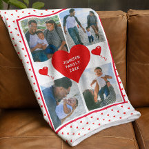 Photo Collage Family Personalized Valentine Heart
