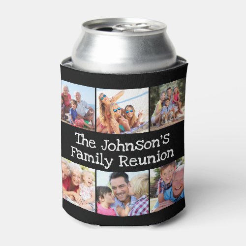 Photo Collage Family Reunion Personalized Black 