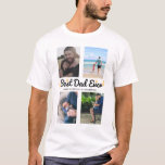 Photo Collage Father's Day Gift Best Dad Custom T-Shirt<br><div class="desc">Photo Collage Father's Day Gift Best Dad Custom</div>