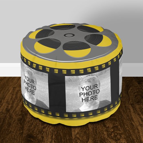 Photo Collage Film Strip Movie Reel Pouf