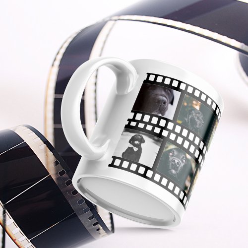 Photo Collage Film Strip Personalized DIY Custom Coffee Mug