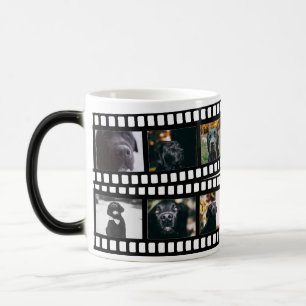 Photo Collage Film Strip Personalized DIY Custom Color Morph Mug