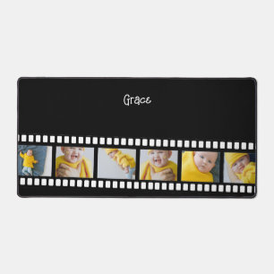 Photo Collage Film Strip Personalized DIY Custom Desk Mat