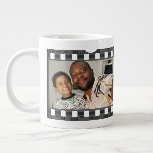 Photo Collage Film Strip Personalized DIY Custom Giant Coffee Mug